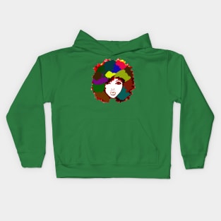 Rainbow Afro Curly Art Natural Hair Kids Hoodie